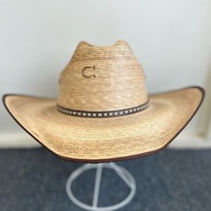 Cowboy hat!  Western hat.  Straw western hat by Charlie One Horse